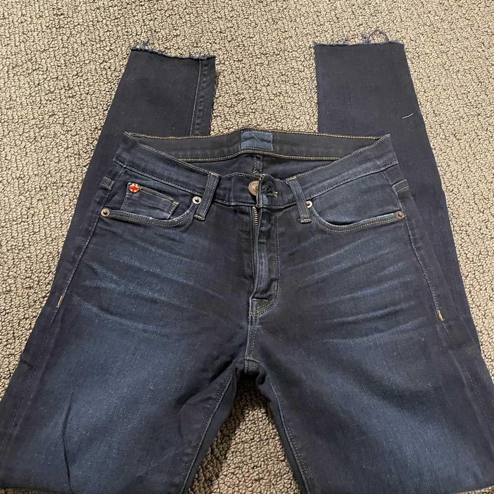 Raw hem Hudson jeans